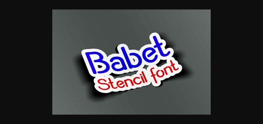 Babet Font Poster 8