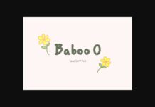 Baboo O Font Poster 1