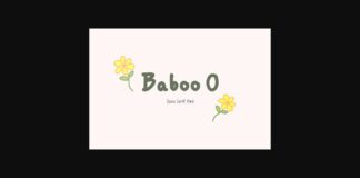 Baboo O Font Poster 1