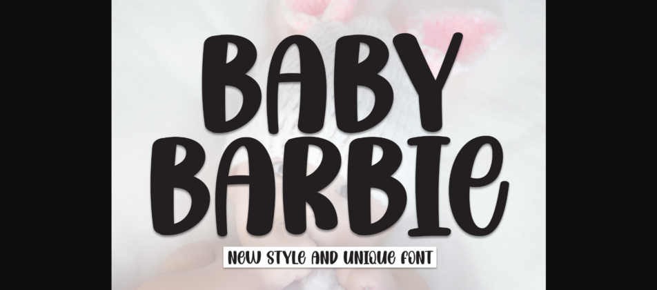 Baby Barbie Font Poster 3