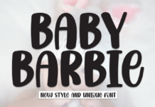 Baby Barbie Font Poster 1