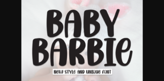 Baby Barbie Font Poster 1