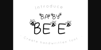 Baby Bee Font Poster 1