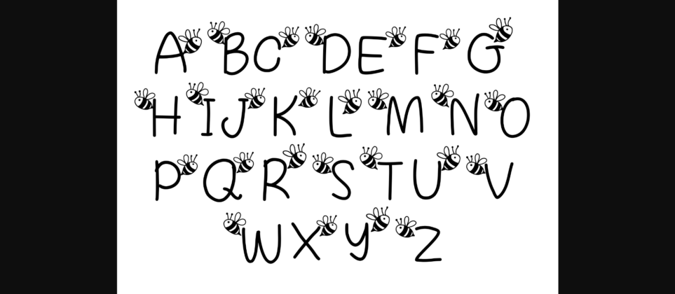 Baby Bee Font Poster 4