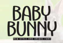 Baby Bunny Font Poster 1