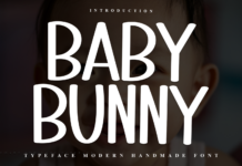 Baby Bunny Font Poster 1