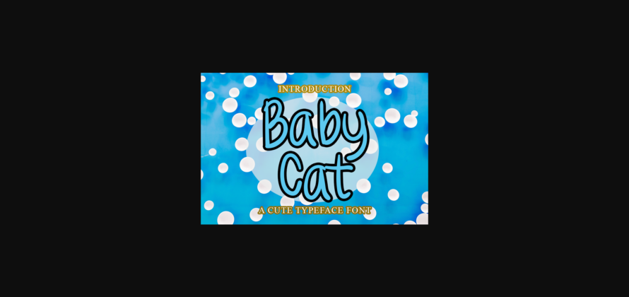 Baby Cat Font Poster 3