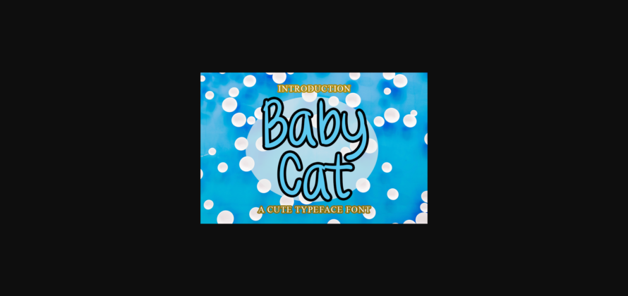 Baby Cat Font Poster 1