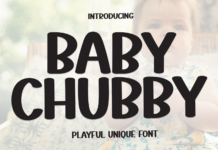 Baby Chubby Font Poster 1