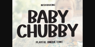 Baby Chubby Font Poster 1