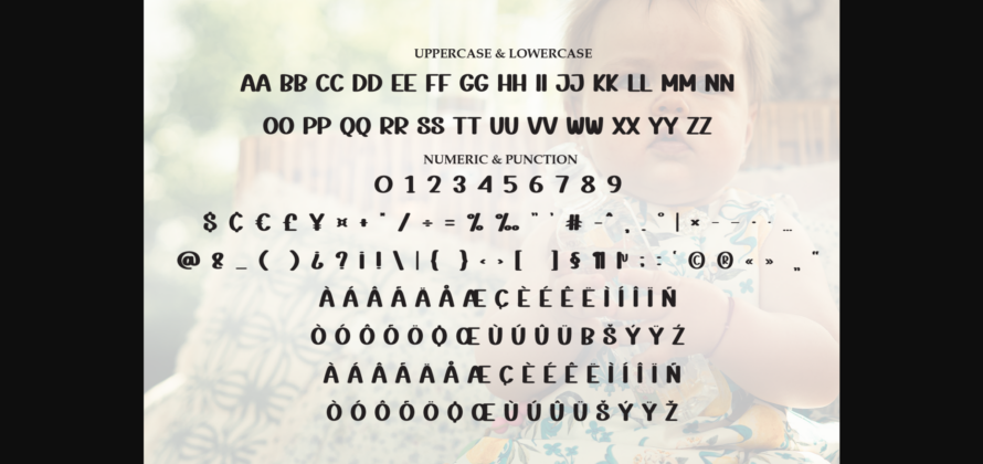 Baby Chubby Font Poster 9