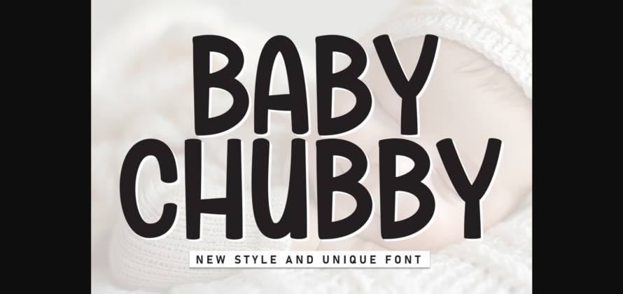 Baby Chubby Font Poster 3