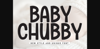 Baby Chubby Font Poster 1