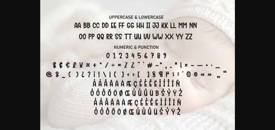 Baby Chubby Font Poster 9