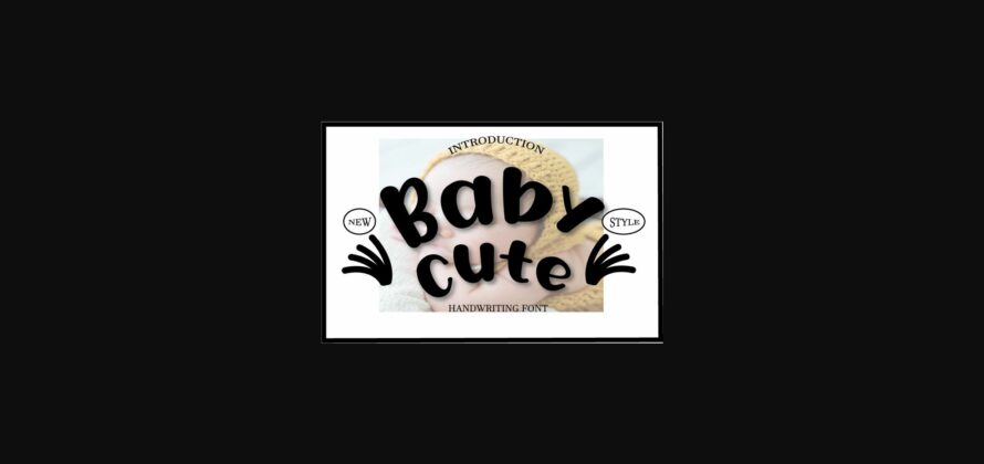 Baby Cute Font Poster 1