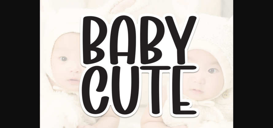 Baby Cute Font Poster 3