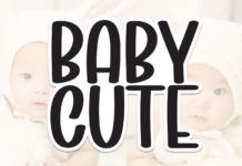 Baby Cute Font Poster 1