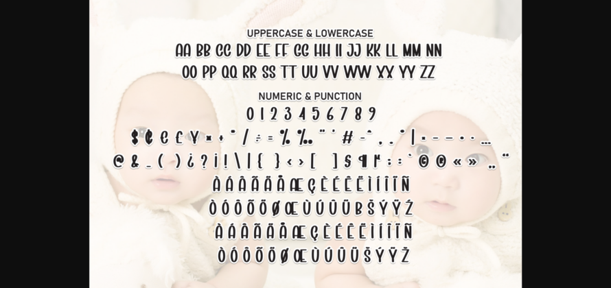 Baby Cute Font Poster 9