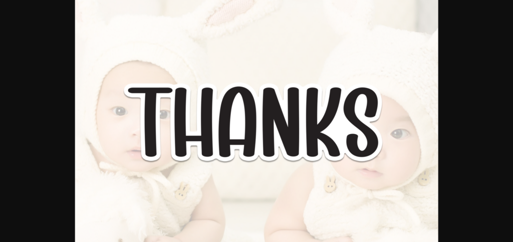 Baby Cute Font Poster 10
