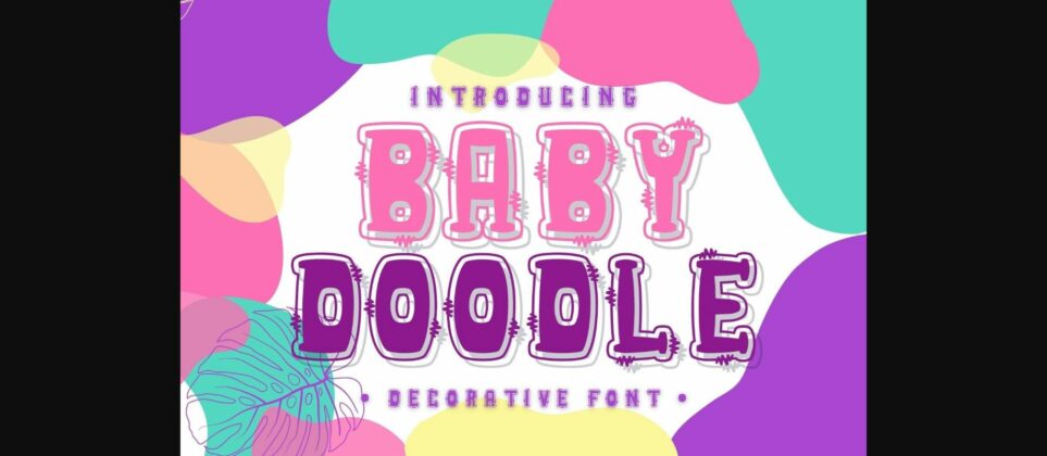 Baby Doodle Font Poster 3