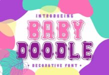 Baby Doodle Font Poster 1