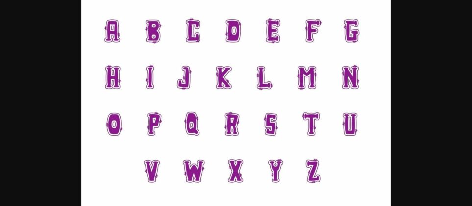 Baby Doodle Font Poster 4