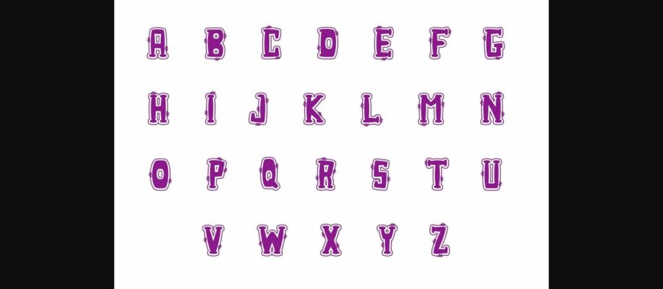 Baby Doodle Font Poster 2