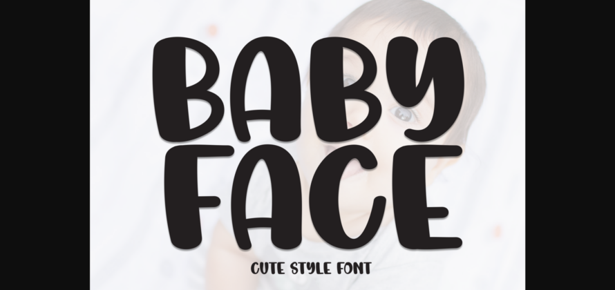 Baby Face Font Poster 3
