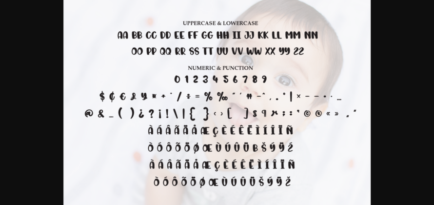 Baby Face Font Poster 9