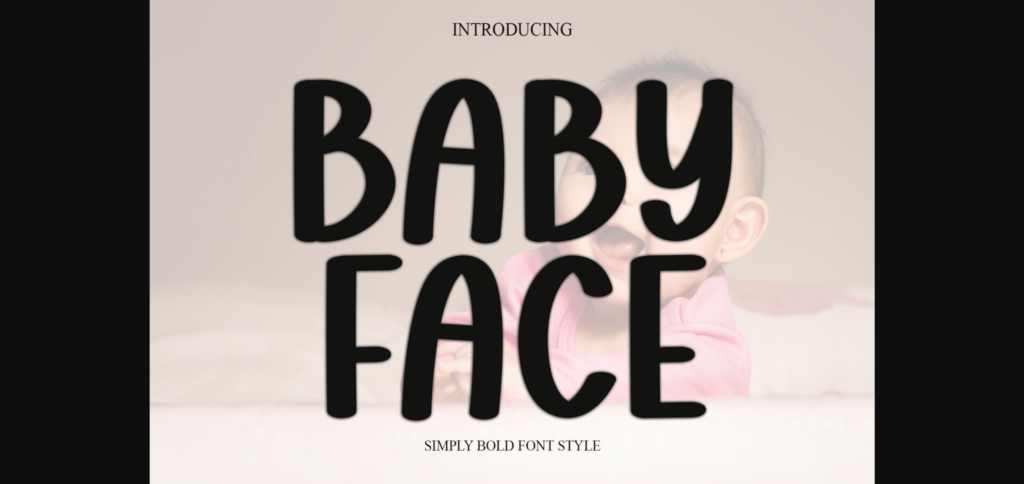 Baby Face Font Poster 3