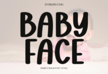 Baby Face Font Poster 1