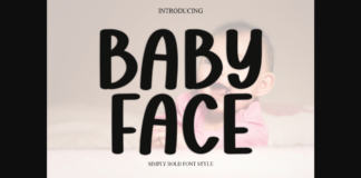 Baby Face Font Poster 1