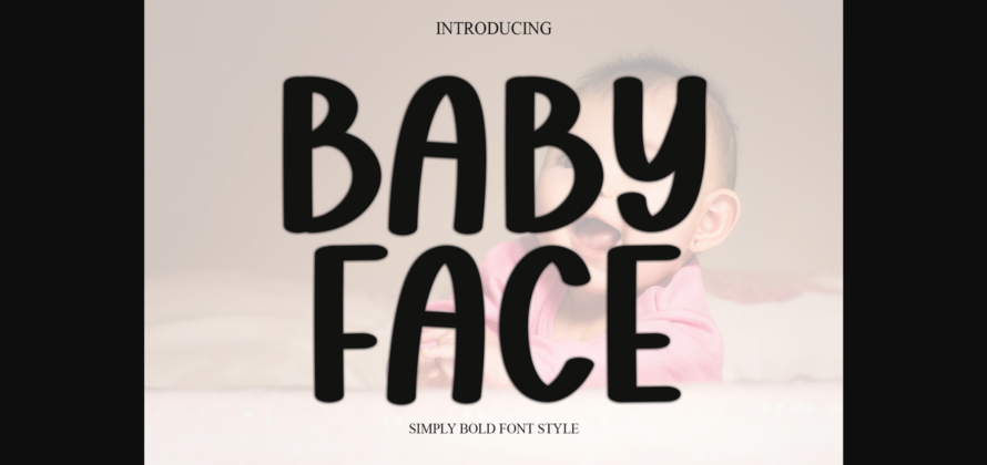 Baby Face Font Poster 1