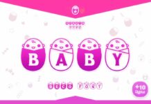 Baby Font Poster 1