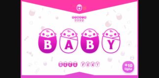 Baby Font Poster 1