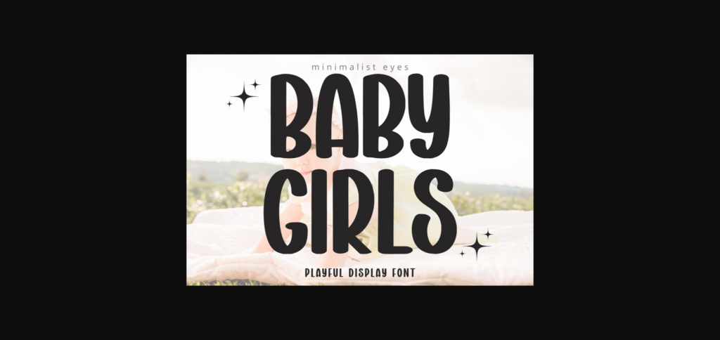 Baby Girls Font Poster 3