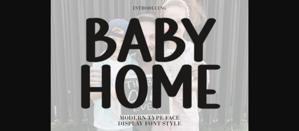 Baby Home Font Poster 3