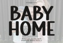 Baby Home Font Poster 1