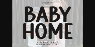 Baby Home Font Poster 1