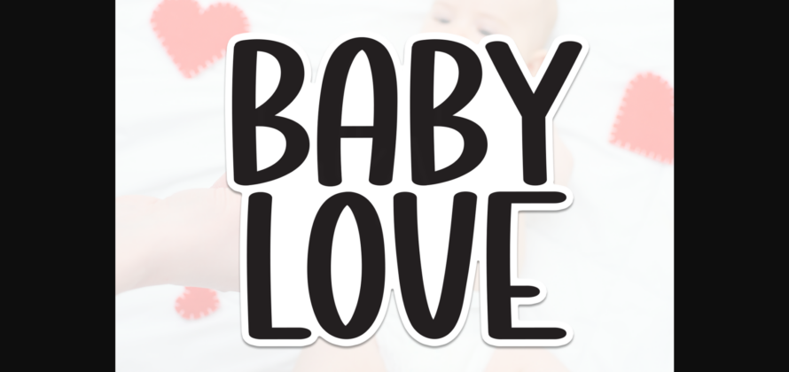 Baby Love Font Poster 3