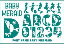 Baby Mermaid Font Poster 1