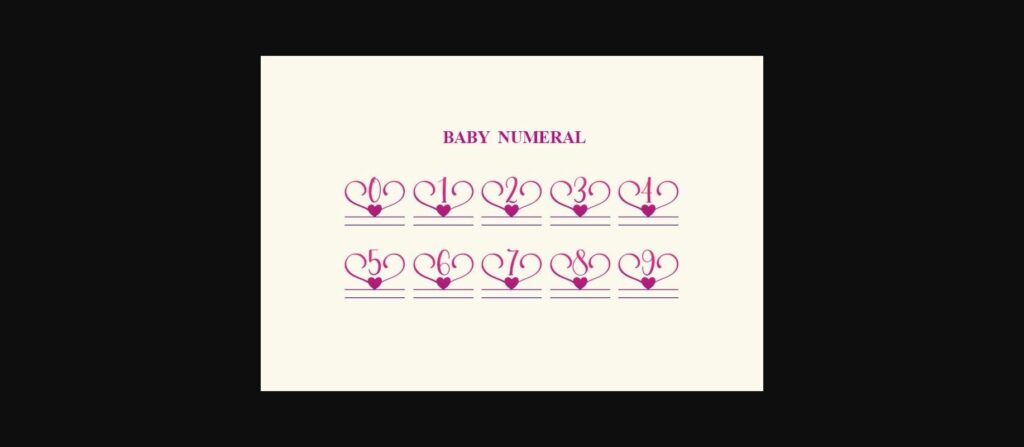 Baby Monogram Font Poster 6