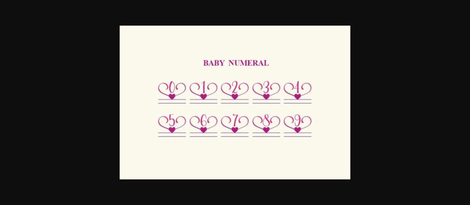 Baby Monogram Font Poster 6
