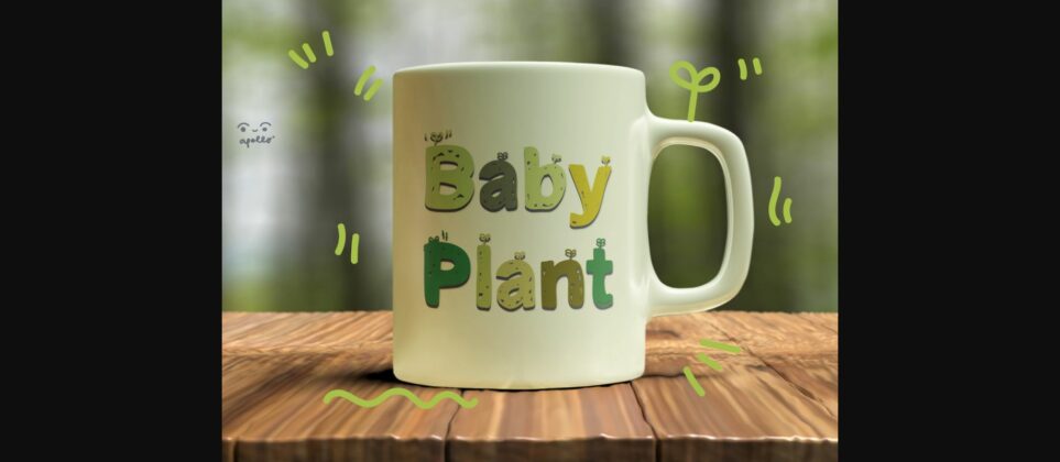 Baby Plant Font Poster 6