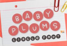 Baby Plums Font Poster 1
