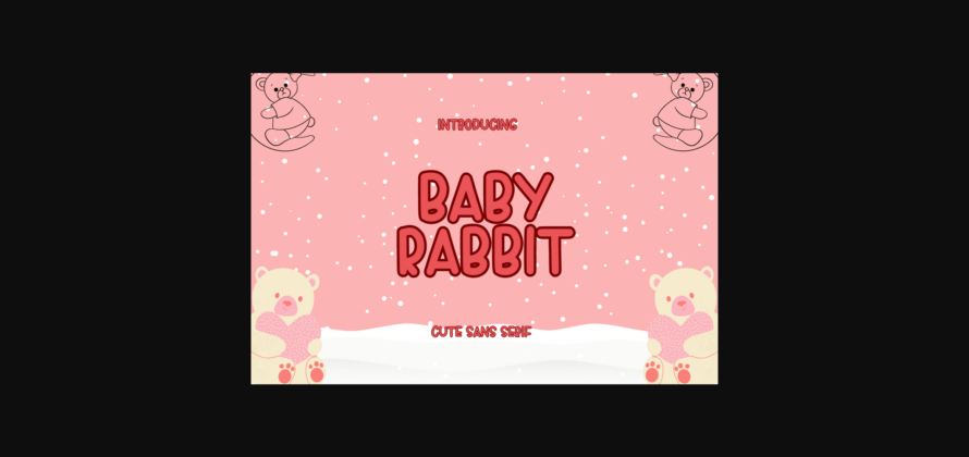 Baby Rabbit Font Poster 3