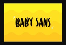 Baby Sans Font Poster 1