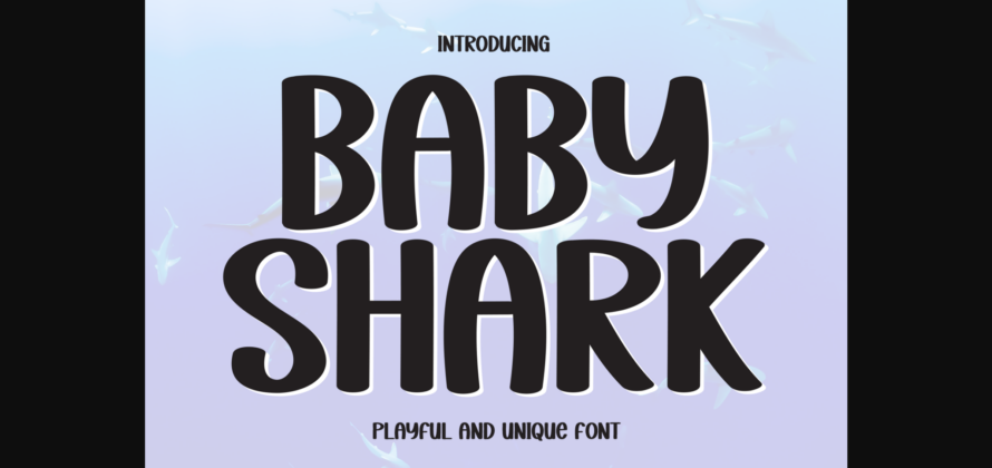 Baby Shark Font Poster 3