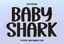 Baby Shark Font Poster 1