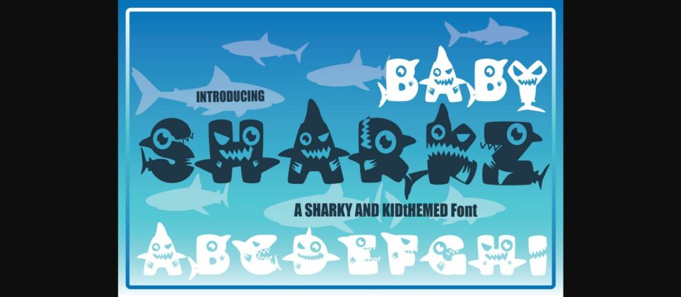 Baby Sharkz Font Poster 3